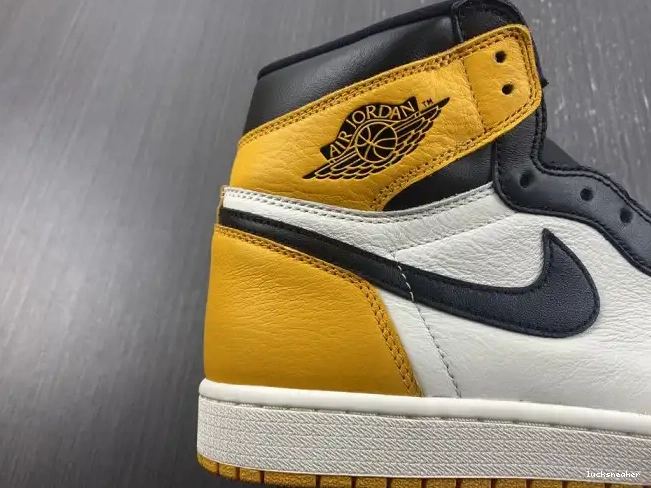 Rep LUCY Jordan 555088-711 Air 1 High Toe OG Yellow 0614